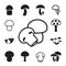 Mushroom Icon or Logo Isolated