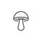 Mushroom line icon