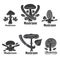Mushroom logo templates