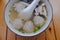 Mushroom meatball soup is a home-cooked dish in China