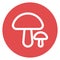 Mushroom Outline bold Vector Icon which can be easily modified or Edited