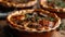 Mushroom Potpie on wooden table