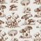 Mushroom seamless pattern