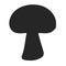 Mushroom silhouete vector cartoon icon wallpaper illustration template design EPS