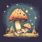 mushroom squire mouse love road trip adventure, Generative AI