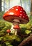 Mushroom Woods Tree Red Cap Insects Stool Illustration Umbrella