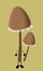 Mushrooms character magic autumn mushrooms for children s learning or logo for your design or mushroom business