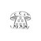 Mushrooms home, Imaginary house icon. Element of hand drawn Imaginary house icon for mobile concept and web app. Hand drawn Mushro