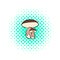 Mushrooms icon, pop-art style