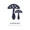 mushrooms icon on white background. Simple element illustration from Food concept