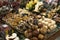 Mushrooms on market stall