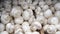 Mushrooms for sale at a market. White mushrooms.