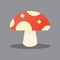 Mushrooms vector illustratiion. Mushrooms flat style