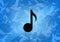 Music aesthetic abstract icon on blue background