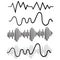 Music audio audio frequency handdrawn doodle style vector