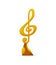 Music Award, Gold Note Nomination Trophy Icon