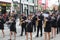 Music band on pedestrian street