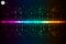 Music beat . lights background. Abstract equalizer. Sound Wave. Audio equalizer technology. Detailed bokeh. Space Fo