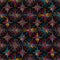 Music circle colorful seamless pattern