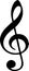 Music clef melody