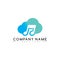 music cloud brand company template logo logotype art