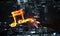 Music concept presented by fire burning icon