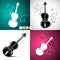 Music Design with Violins and Notes