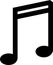 Music Double Bar Note Symbol Vector