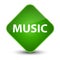 Music elegant green diamond button