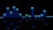 Music Equalizer bar. Audio waveform equalizer on black background