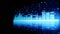 Music Equalizer bar. Audio waveform equalizer on screen black background