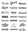 Music equipment manufacturers logos