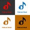 music face tone logo icon for music