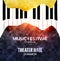 Music festival poster background. Jazz piano music cafe promotional poster