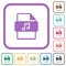 Music file type simple icons