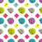 Music flat line retro seamless pattern with