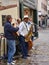 Music group paying jazz in city centre on the Rock of Gibraltar