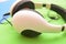 Music headphones listen song technology object singer sound