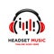 Music headset logo