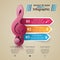 Music Infographic. Treble clef icon. Note icon.