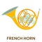 Music instrument icon. French horn