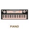 Music instrument icon. Piano