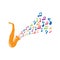 Music jazz logo icon