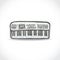 Music keyboard illustration