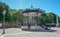 The music kiosk on the square Place Nationale of the French city Antibes