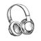 Music Lover Device Wireless Headphones Vector