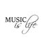 Music Lovers slogan - Music is life