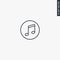 Music, melody, linear style sign for mobile concept and web design