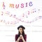 Music Note Art of Sound Instrumental Concept