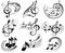 Music notes